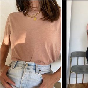 Girlfriend Collective Gia Crop Tee Oyster